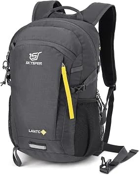 20L hiking daypack with padded strap and side bottle pocket — an example of the product type described