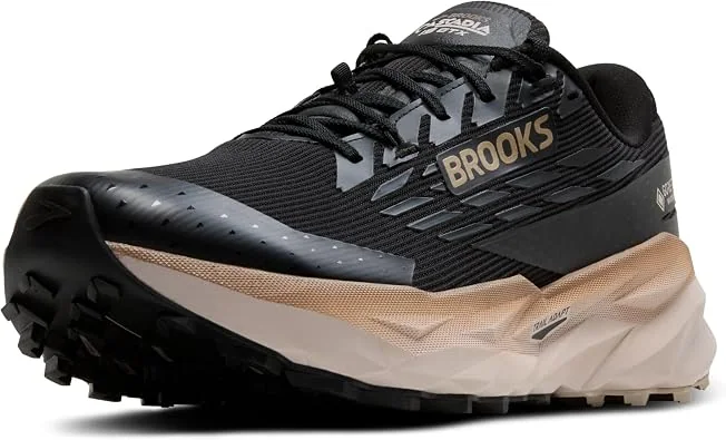 Waterproof trail running shoe with a lugged outsole — an example of the product type described