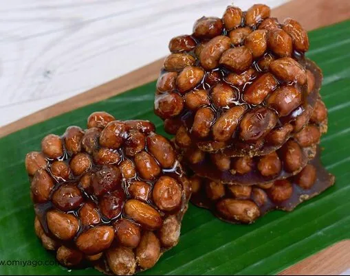 Ampyang, a peanut and palm-sugar candy with ginger